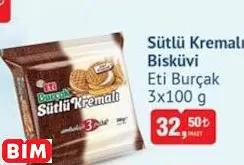ETİ BURÇAK SÜTLÜ KREMALI BİSKÜVİ